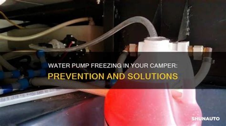 Can your water pump freeze?