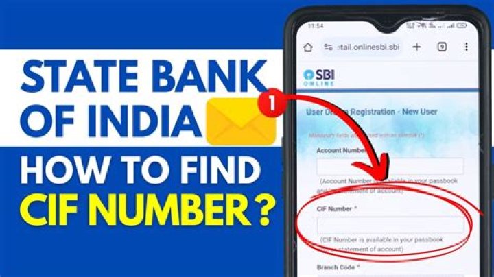How can I get an SBI CIF number through SMS?