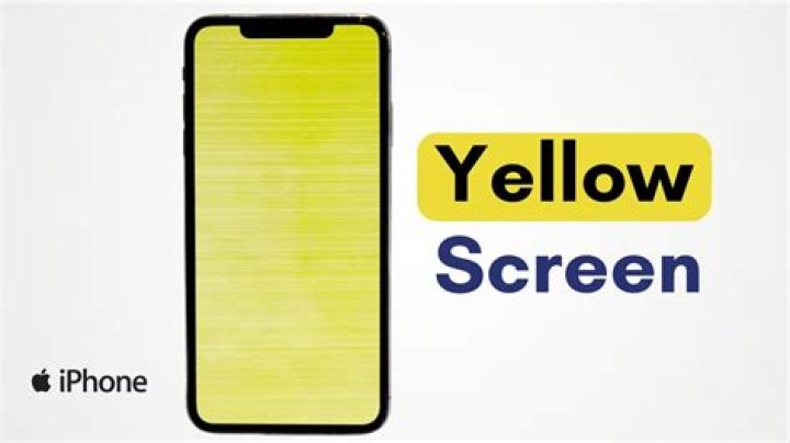 How do you fix yellow screen on iPhone?