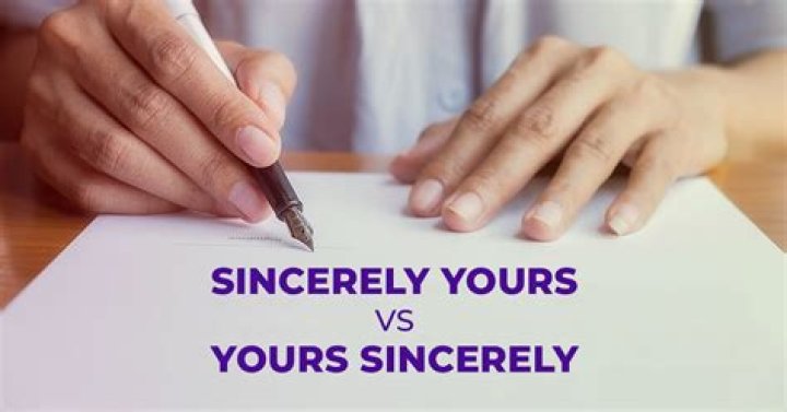 How do you write yours sincerely in a letter?