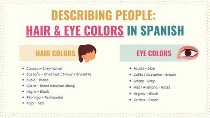 What color hair do Spanish people have?