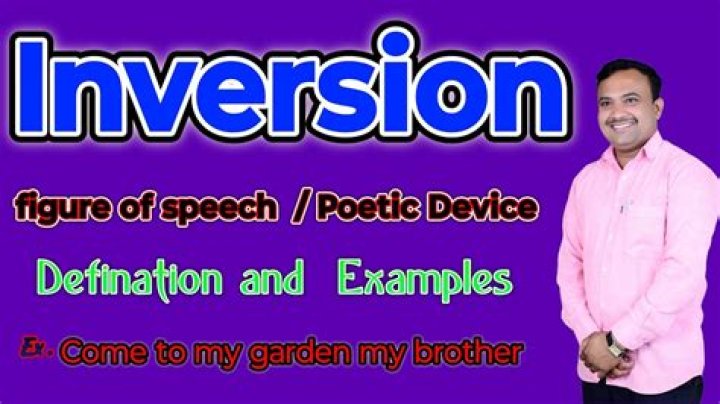 What is inversion figure of speech?